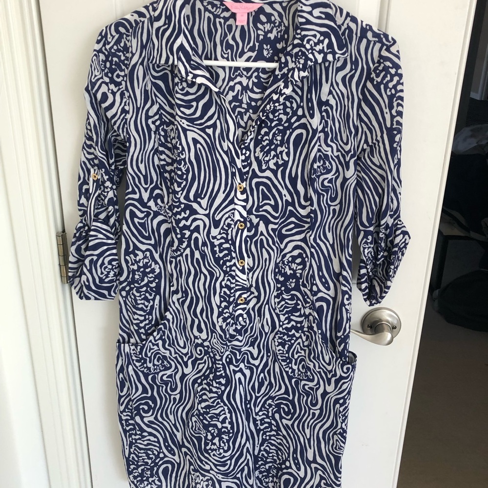 Lilly Pulitzer Blue and White Dress